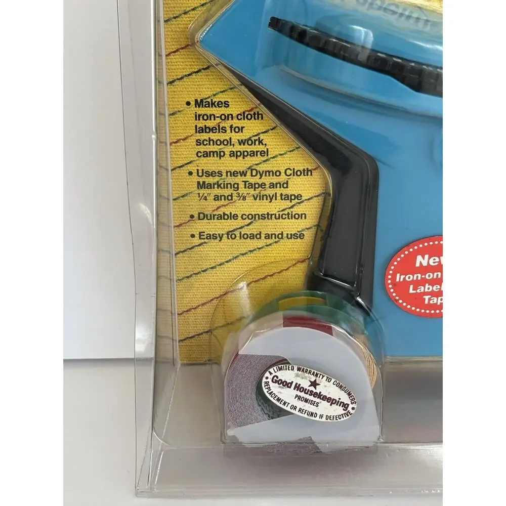 Vintage 1984 Dymo System Cloth Tape Label Maker Kit New